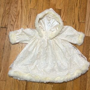 Little Darlings Angel Dress Coat Sz 12 Months